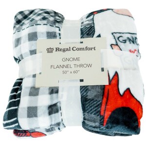 Gnome Flannel Throw